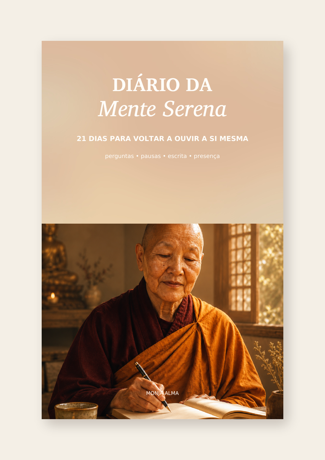 Capa do Diário da Mente Serena — 21 Dias